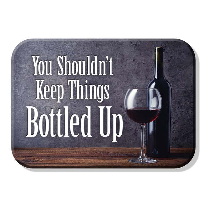 Desperate Enterprises - Wholesale Magnet - Magnet: Bottled Up Metal wrapped with printed media