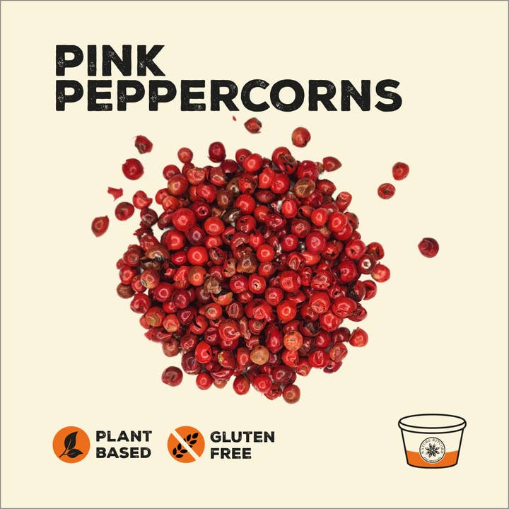 Nature Kitchen Co Ltd – wholesale Pepper/peppercorns – Pink or Red Peppercorns 1 x 30g Pot1