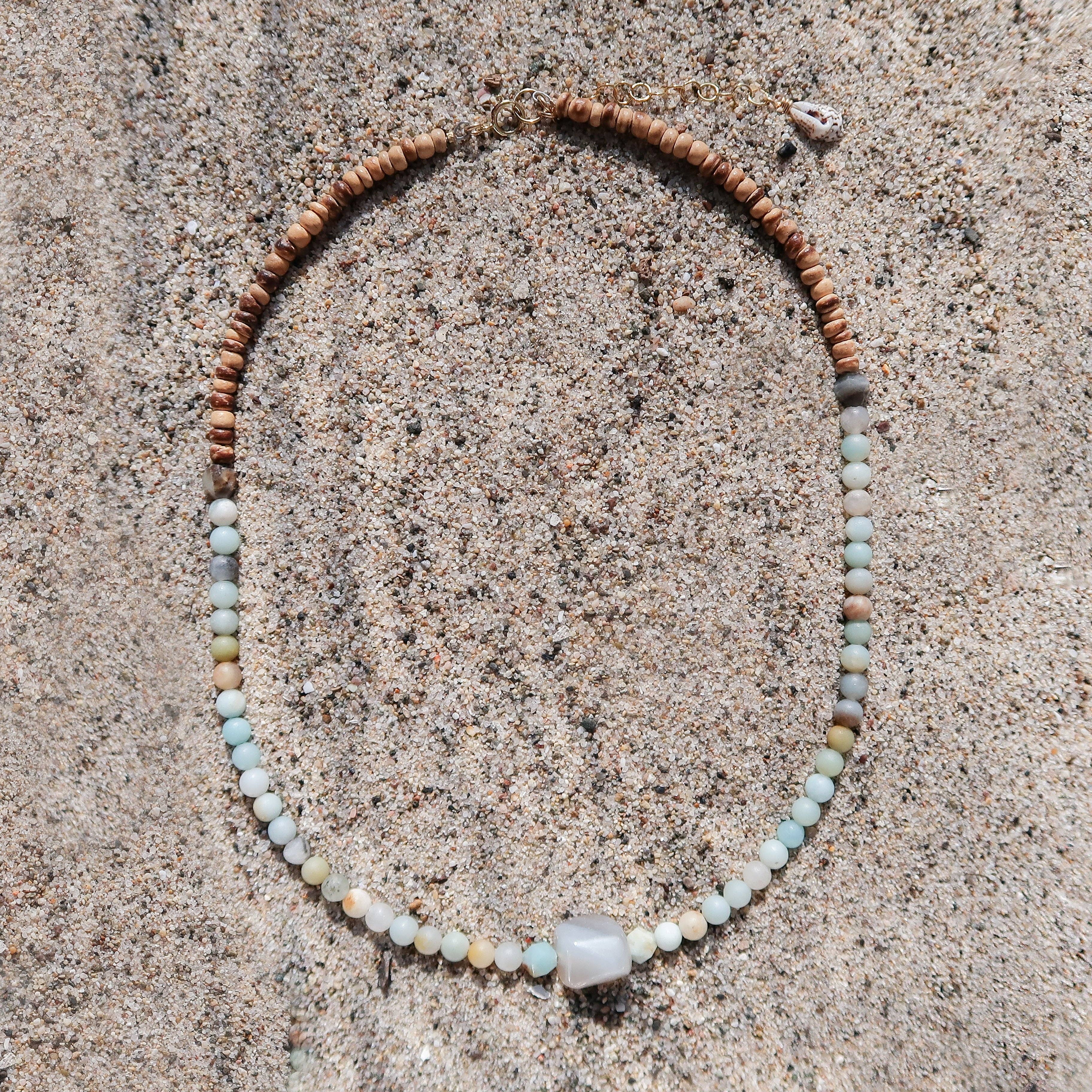 Essenshell - Wholesale Beaded/Pearl Necklace - Malibu Coconut Necklace1