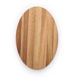 Cutting Board 12x12 Oval, sublimatable, white backing, case 5