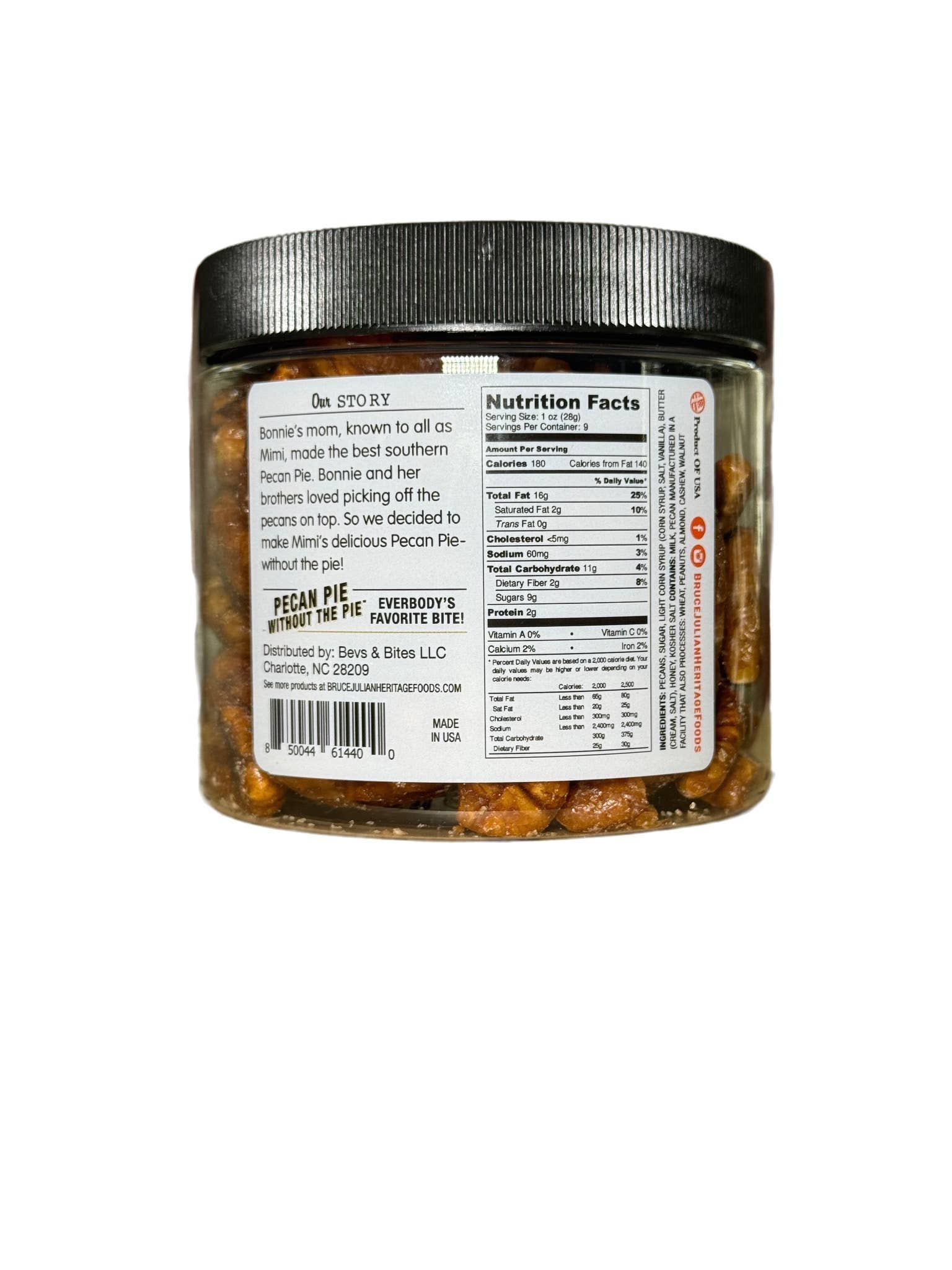 Bruce Julian Heritage Foods - Vente Noix - Pot à tarte aux noix de pécan sans le pot1