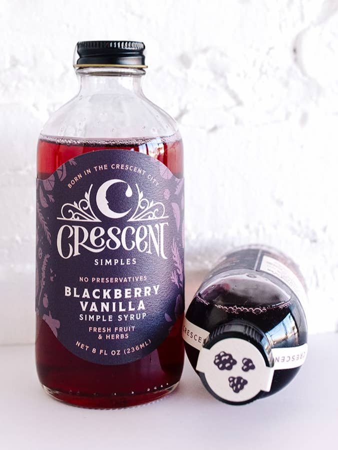 Blackberry Vanilla Simple Syrup for wholesale by Crescent Simples