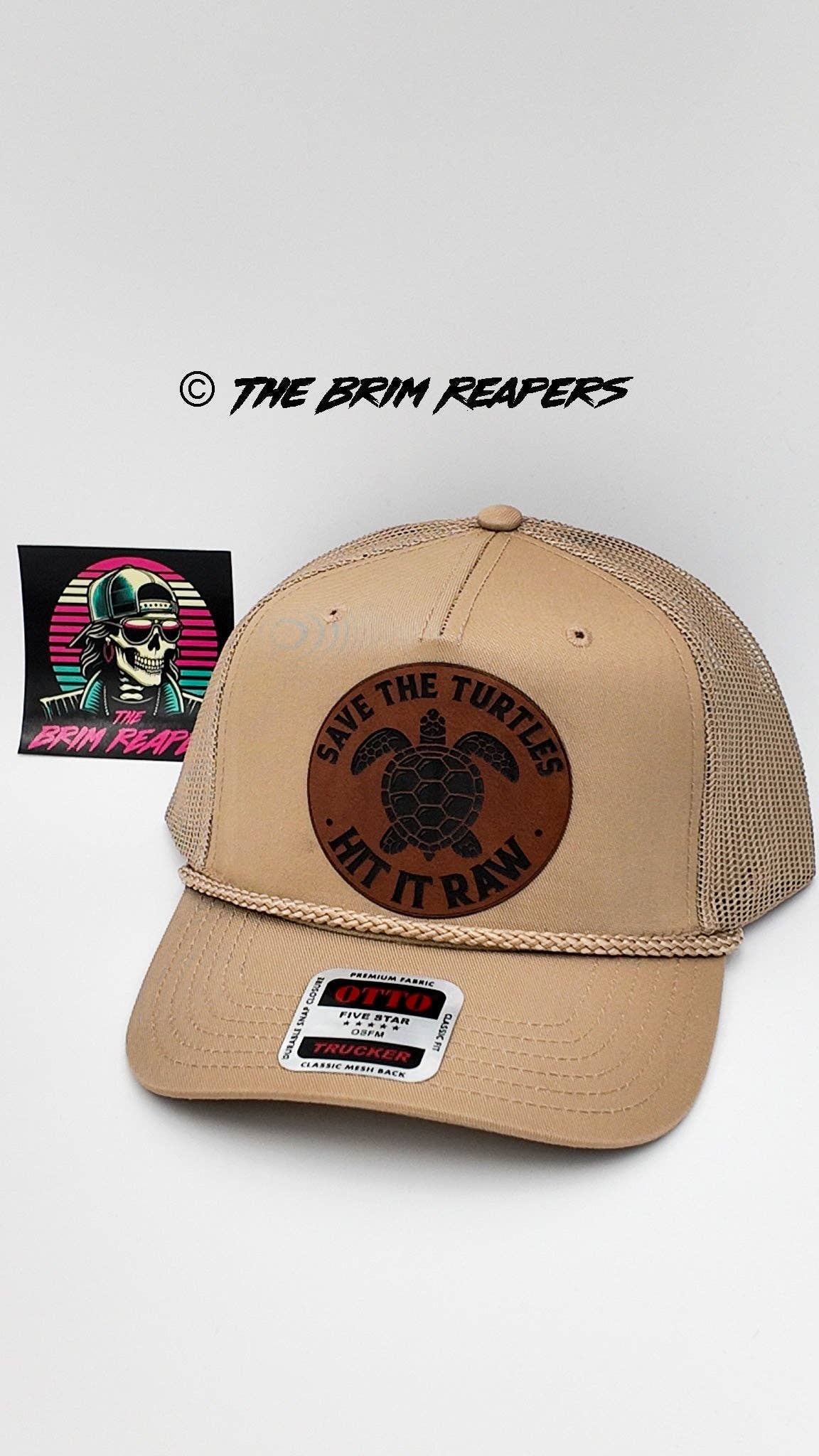 The Brim Reapers - Wholesale Trucker Hat - Unisex - Save The Turtles Hit It Raw Patch Hat4