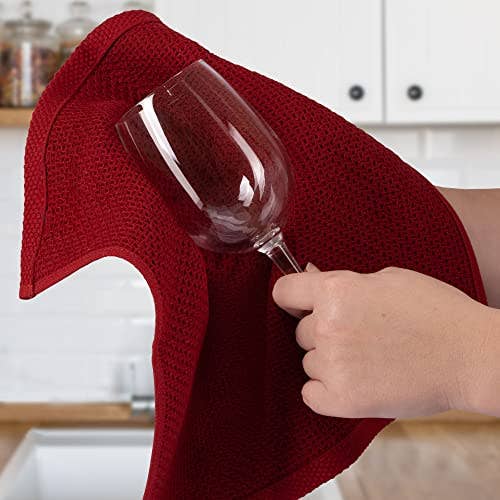 Zulay Kitchen - Wholesale Dishcloth - Waffle Weave Dish Towels – 12"x12" 6-Pack39