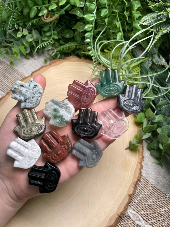 Crystal Hamsa for wholesale by Copper Ashes