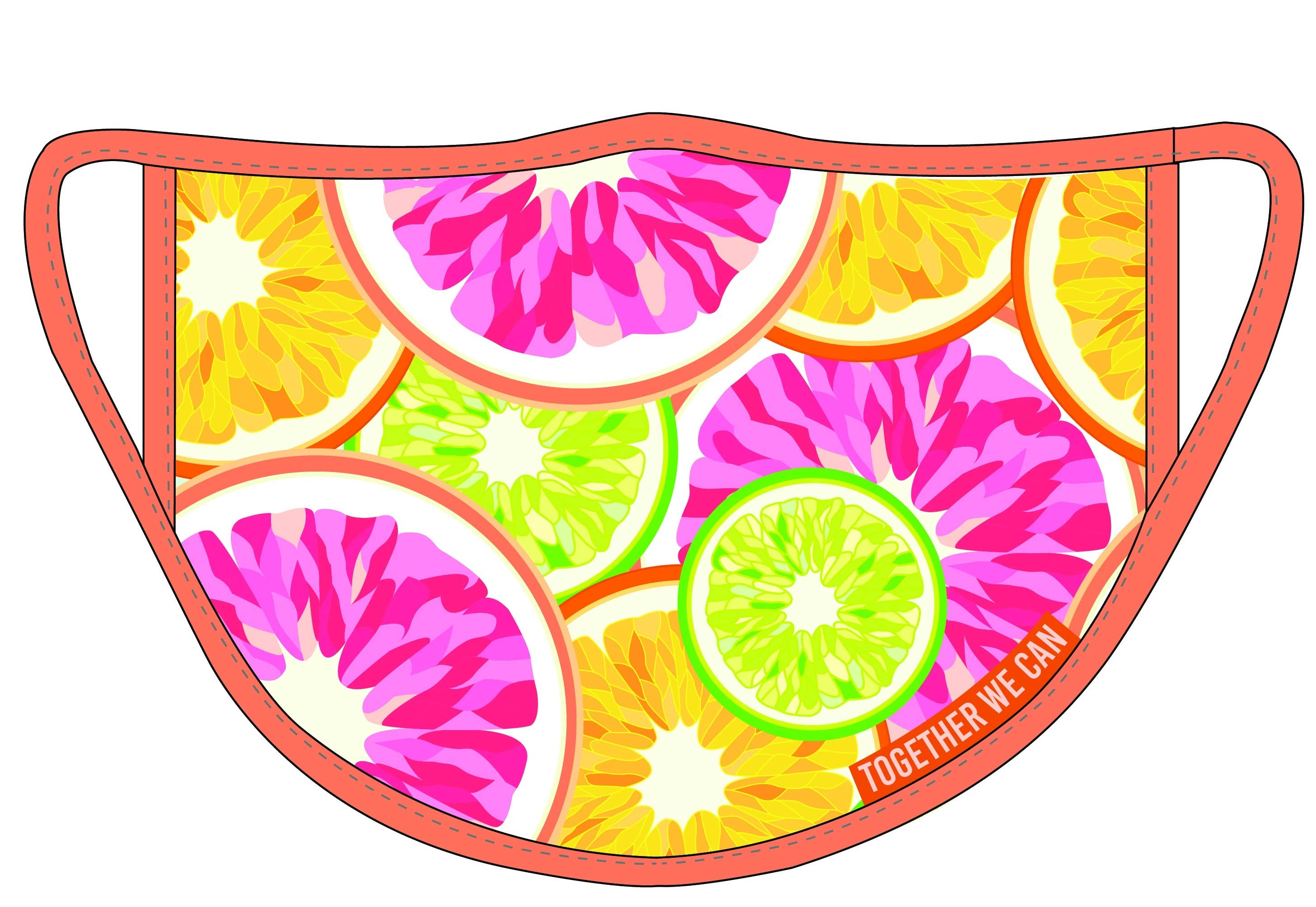 Norms – wholesale Protective face mask/shield – Lemons Triple Layer Protection Face Mask- Pack of 21