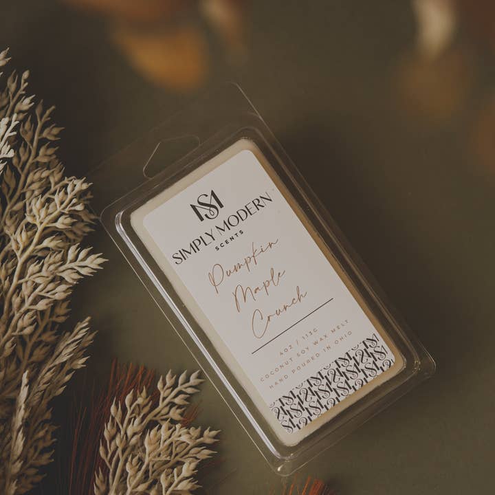 Pumpkin Maple Crunch Coconut Soy Wax Melt for wholesale by Simply Modern Scents