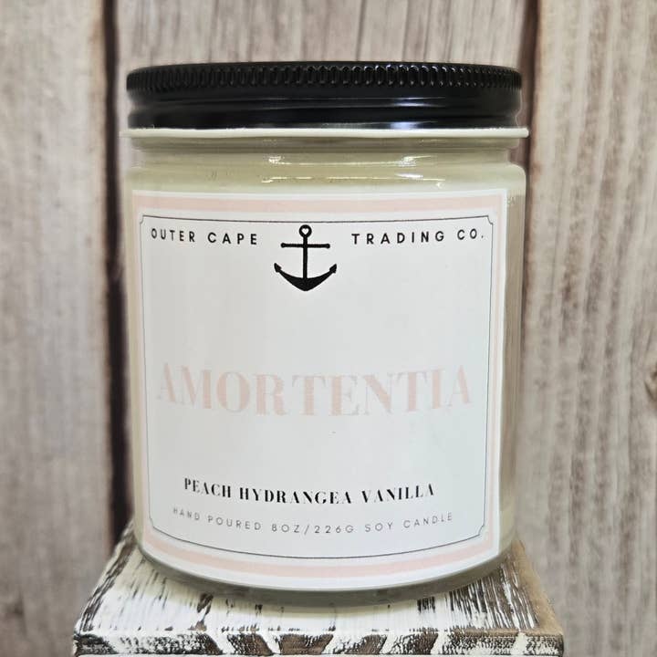 Amortentia Soy Wax Crackling Wooden Wick Candle bulk wholesale for wholesale by Outer Cape Trading Company