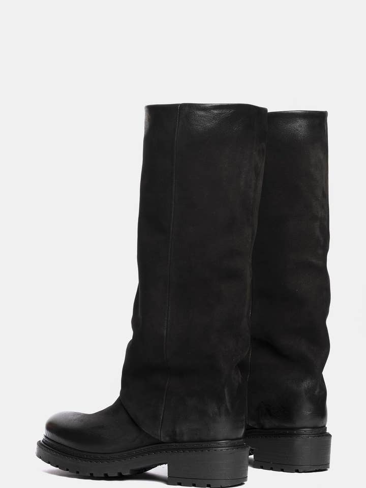 METISSE - Wholesale Boots - Women's - Biker in black nubuck MA9463