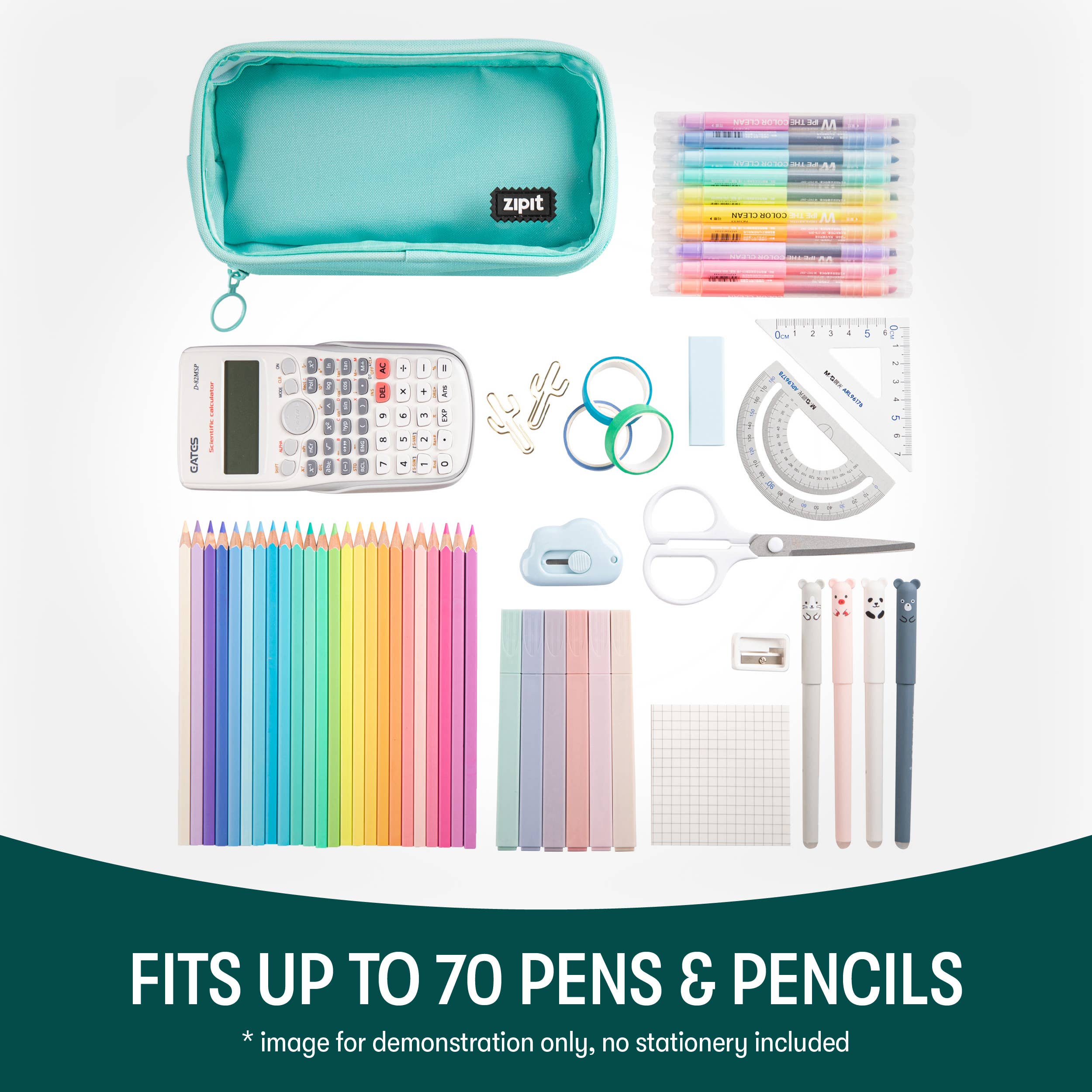 ZIPIT - Wholesale Pencil Case/Pouch - ZIPIT Half & Half Pencil Case, Aesthetic Pouch12