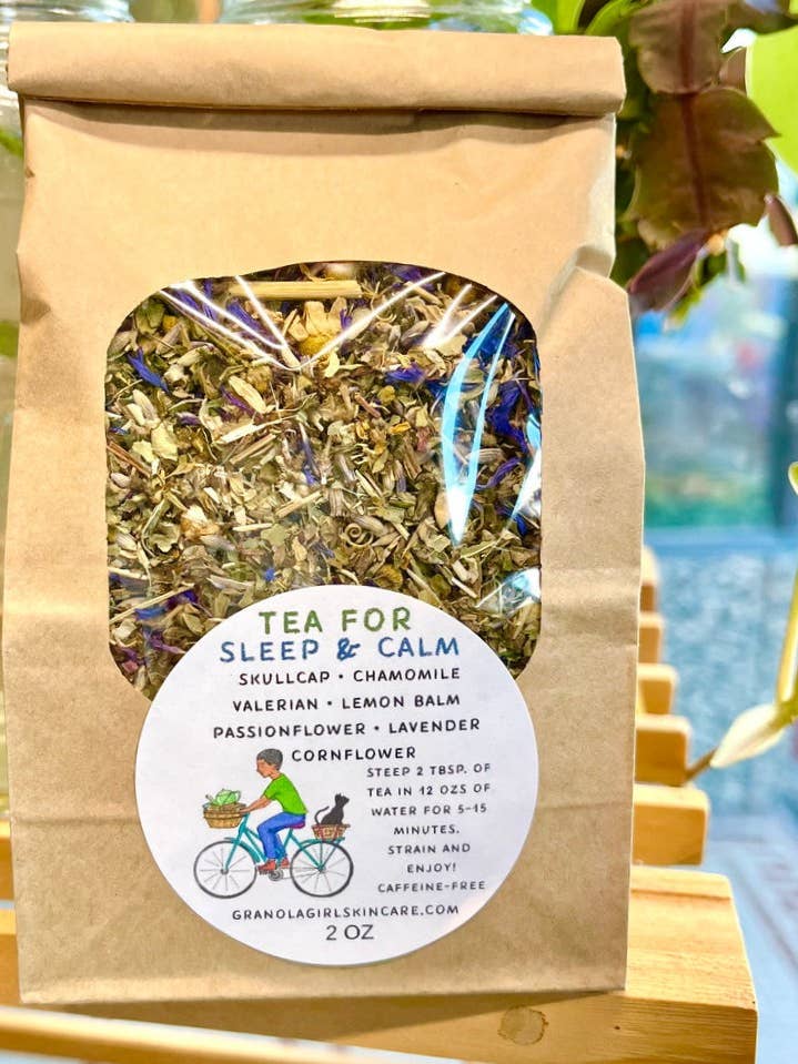 Herbal Tea for Sleep & Calm for wholesale by Granola Girl Skincare