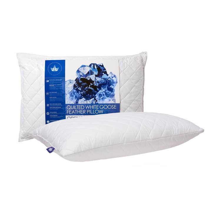 Canadian Down & Feather Company - Wholesale Bedding Pillow - Quilted White Goose Feather Pillow