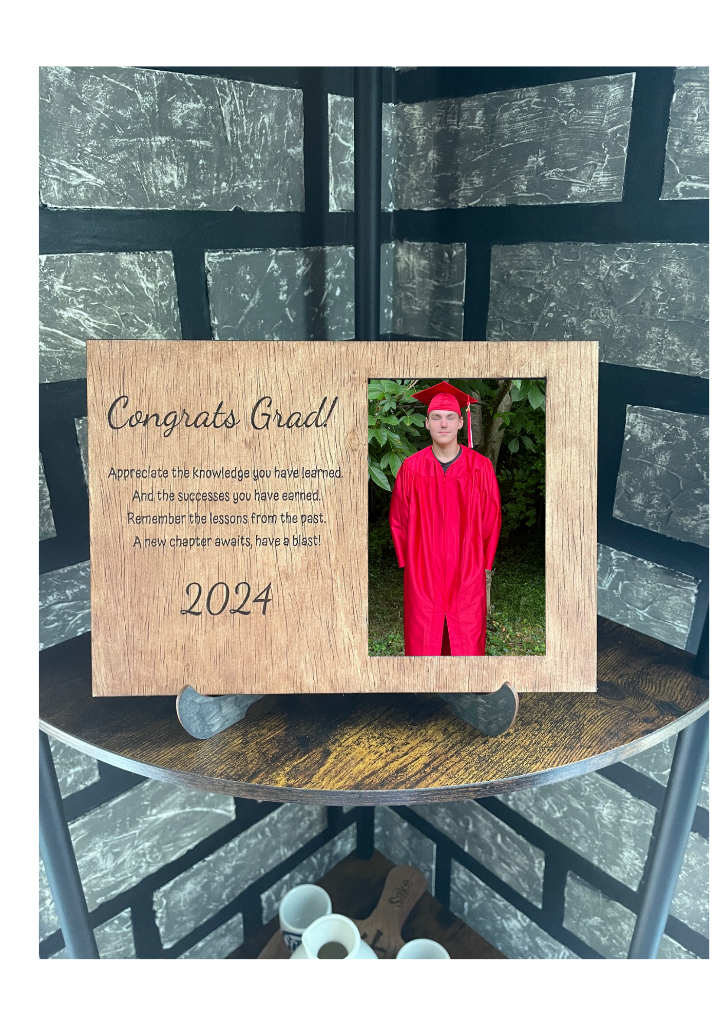 Wooden Nose Gift Shop - Wholesale Fotolijst - Houten 4x6 fotolijst voor afstuderen, fotolijst, Grad Gift1