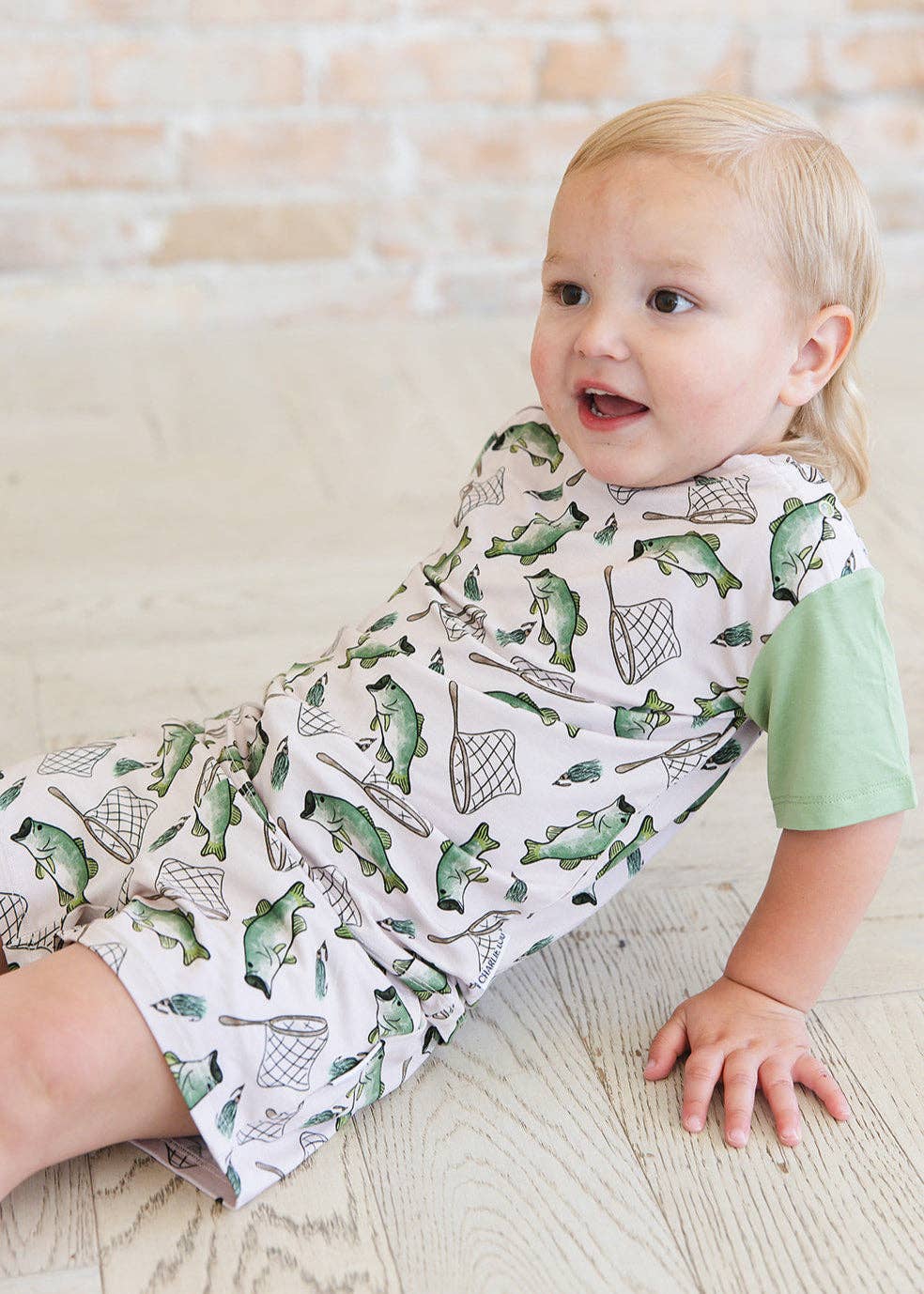 Charlie Lou Baby - Wholesale Top & Short Set - Kids - Bamboo Shortie Set | Gone Fishin'5