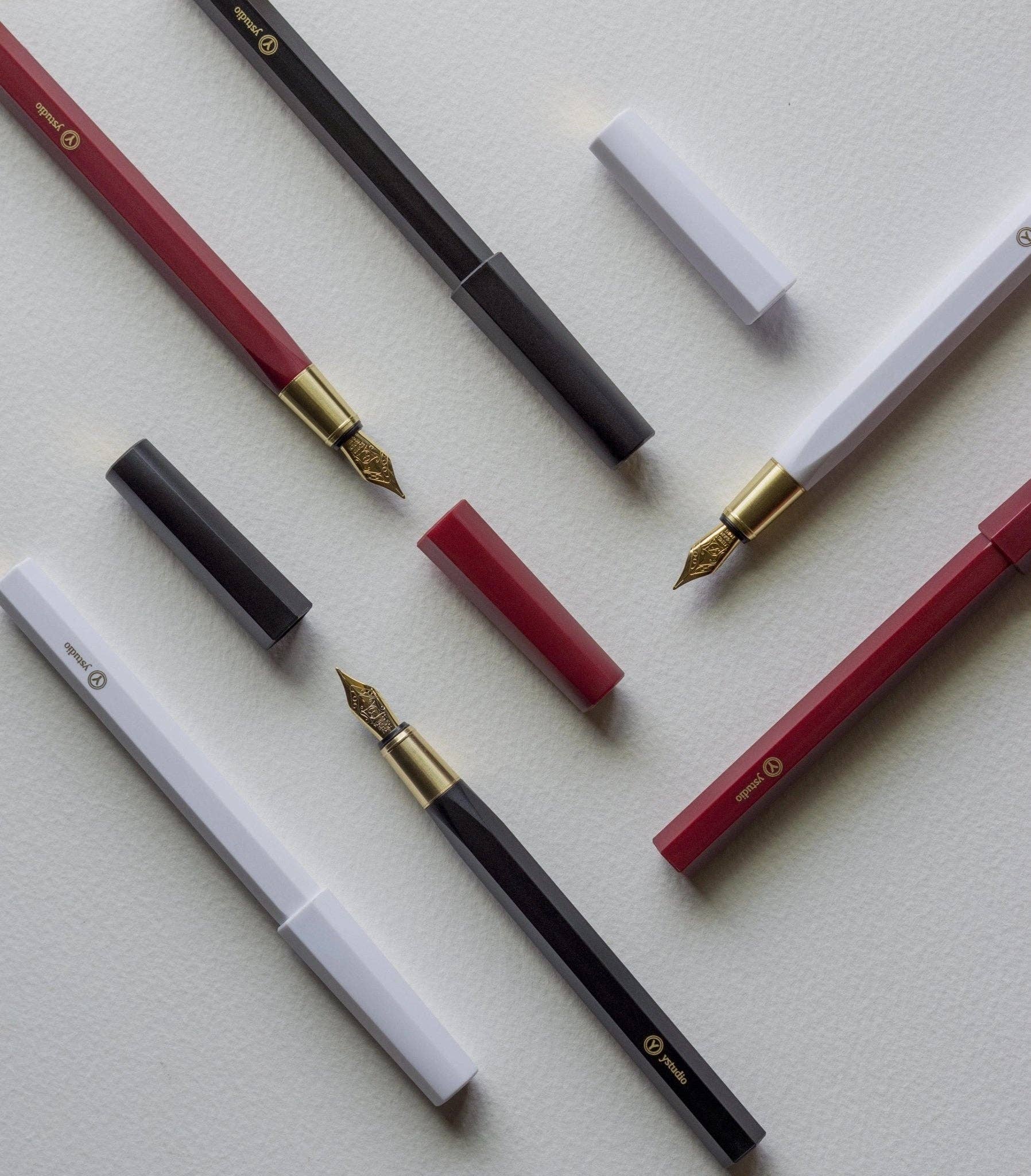 ENTREPÔT - Wholesale Pen - YSTUDIO - Resin Fountain Pen (Black)6