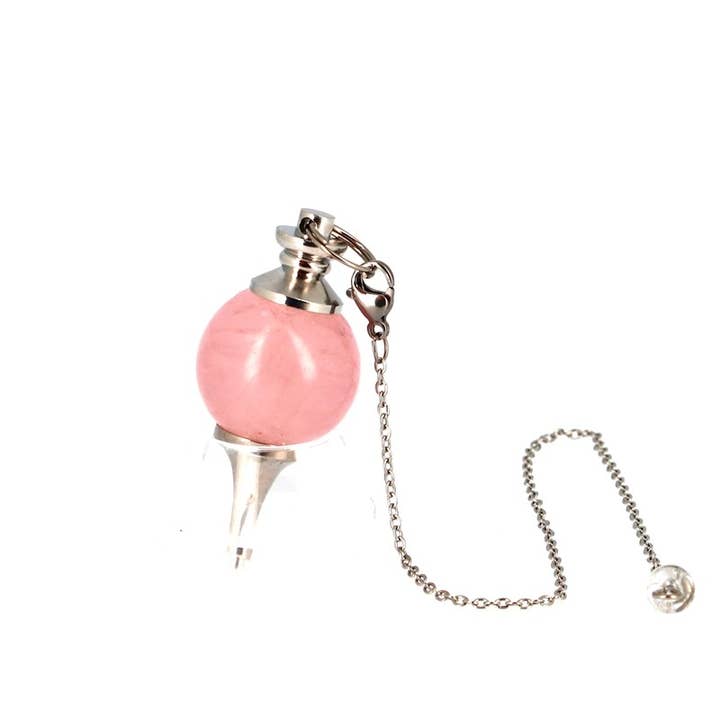 Uhrenkugel aus rosafarbenem Quarz für den Großhandel von Artisans de Madagascar