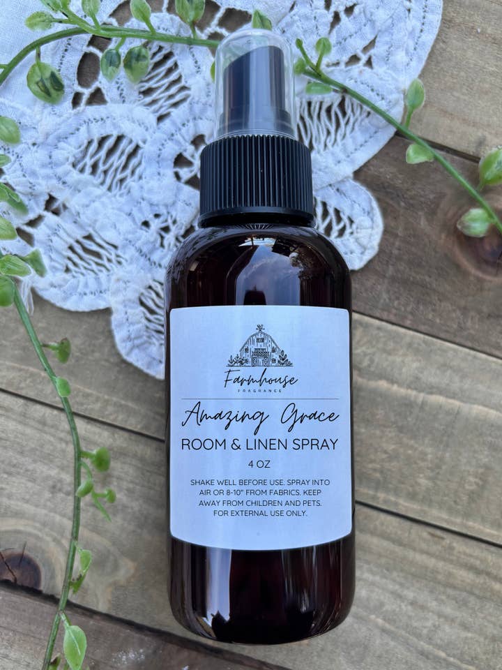 Amazing Grace Room & Linen Spray for wholesale by Farmhouse Fragrance