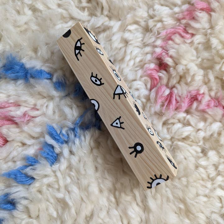 Foreignspell - Wholesale Decorative Box - Eyes | Hand-Painted, One-of-a-Kind Wooden Box2