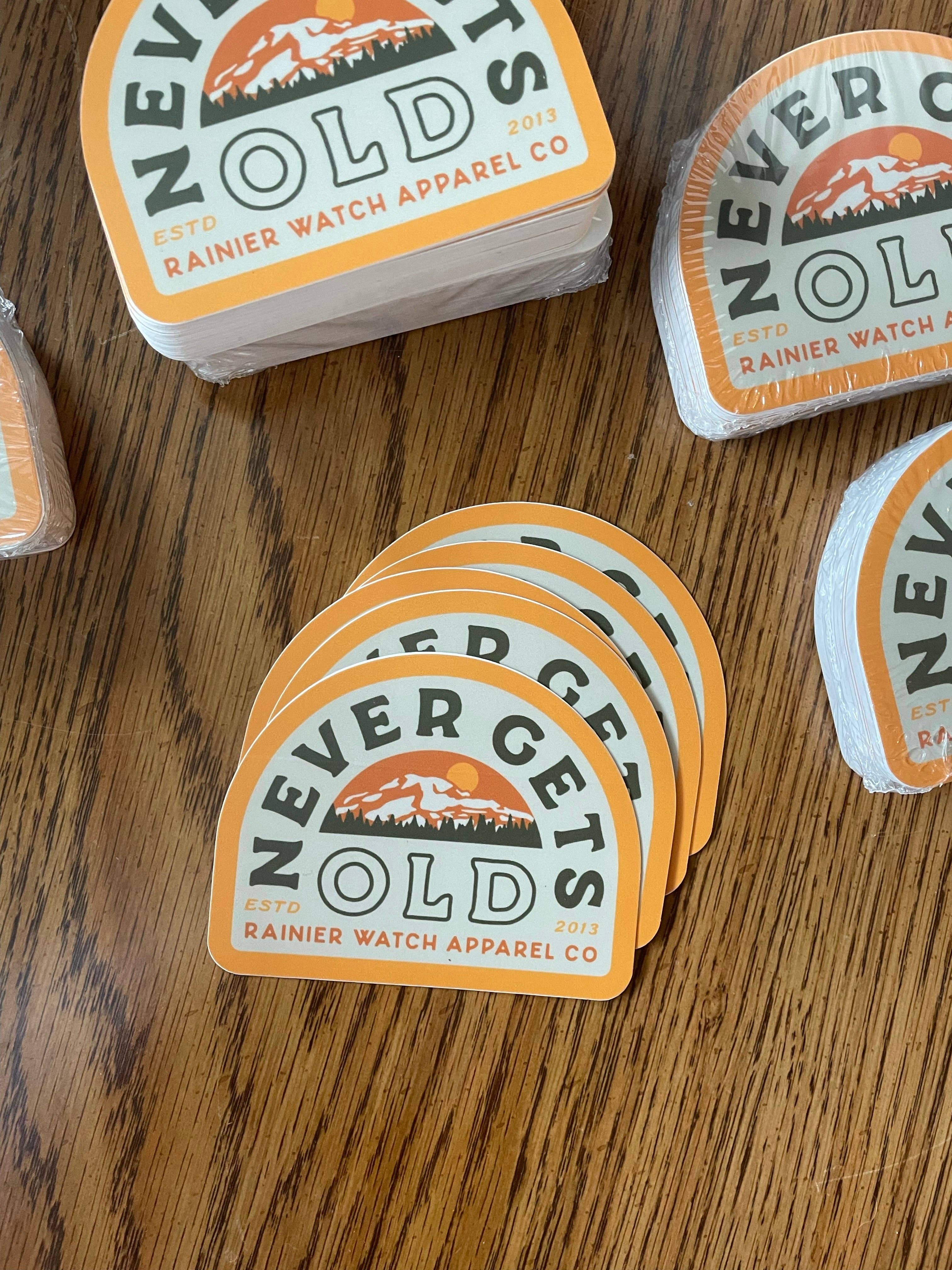 Rainier Watch Supply Co - Wholesale Sticker - Never Gets Old Sticker2