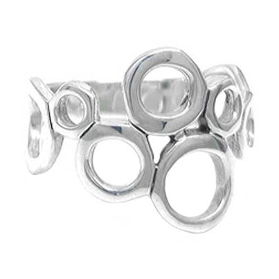 Anello Mod Circles in argento sterling per la vendita all'ingrosso da parte di SITA