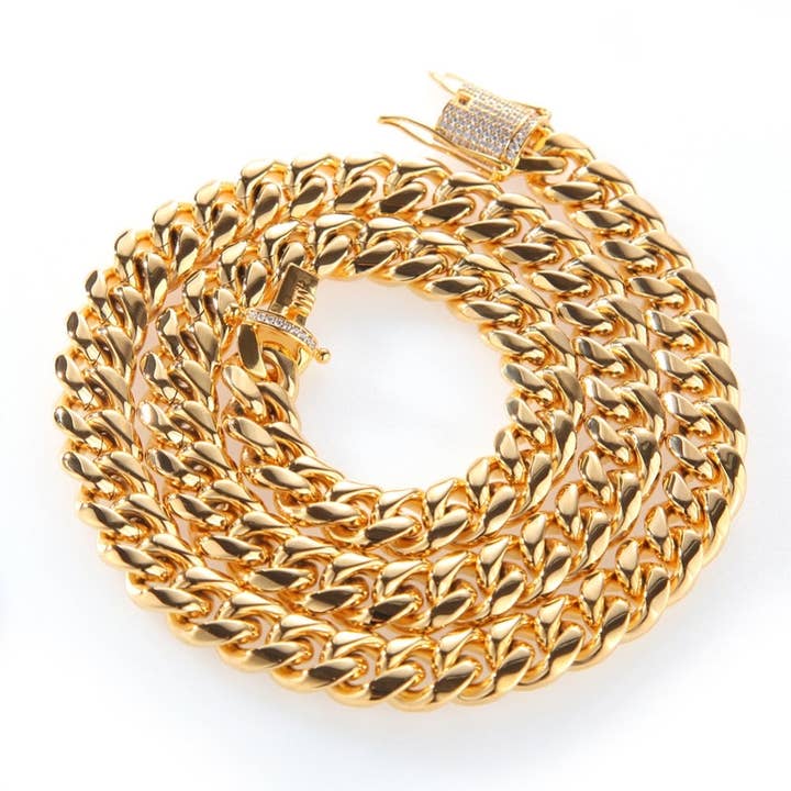 Collier cubain Scorpio pour la vente par Glam Bar Bazaar