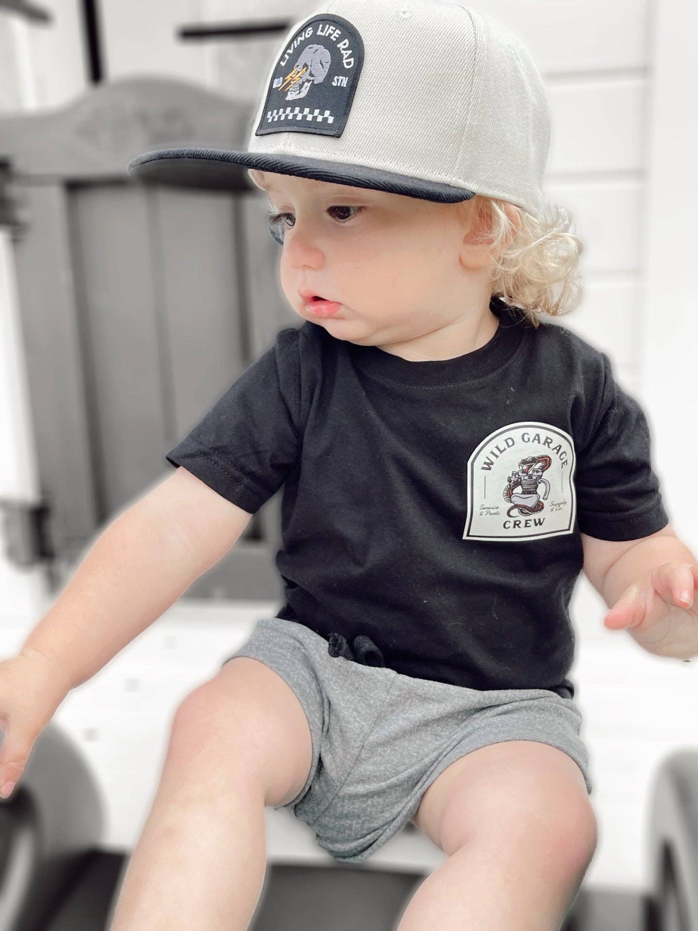 Wild Stone Co - Vente T-shirt sérigraphié – enfant - T-shirt Wild Garage3