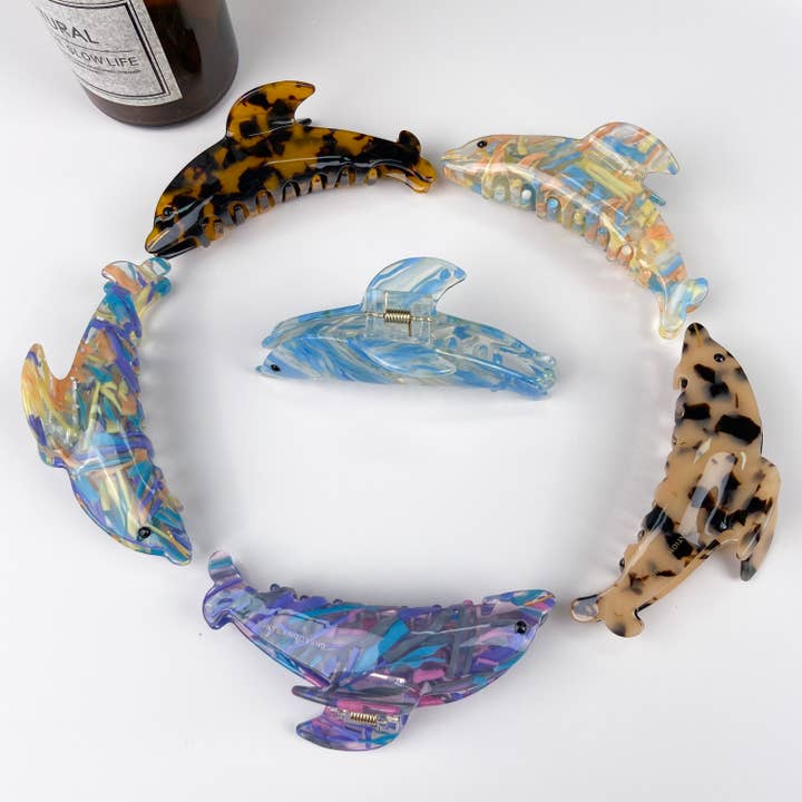 TheDivaSoap - Wholesale Hair Clip - Women's - Personalized Design Ocean Cute Little Dolphin Hair Clip