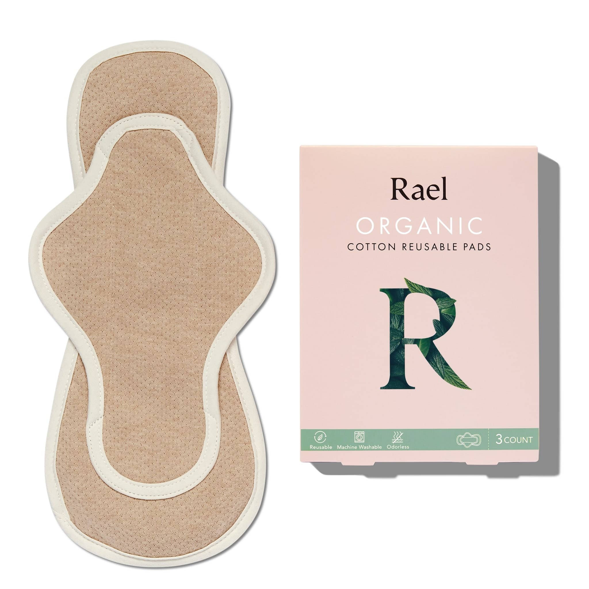 Rael - Wholesale Period Underwear - Women's - Rael Organic Cotton Reusable Pads2