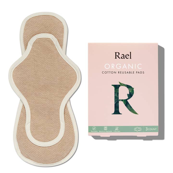 Rael - Wholesale Period Underwear - Women's - Rael Organic Cotton Reusable Pads2