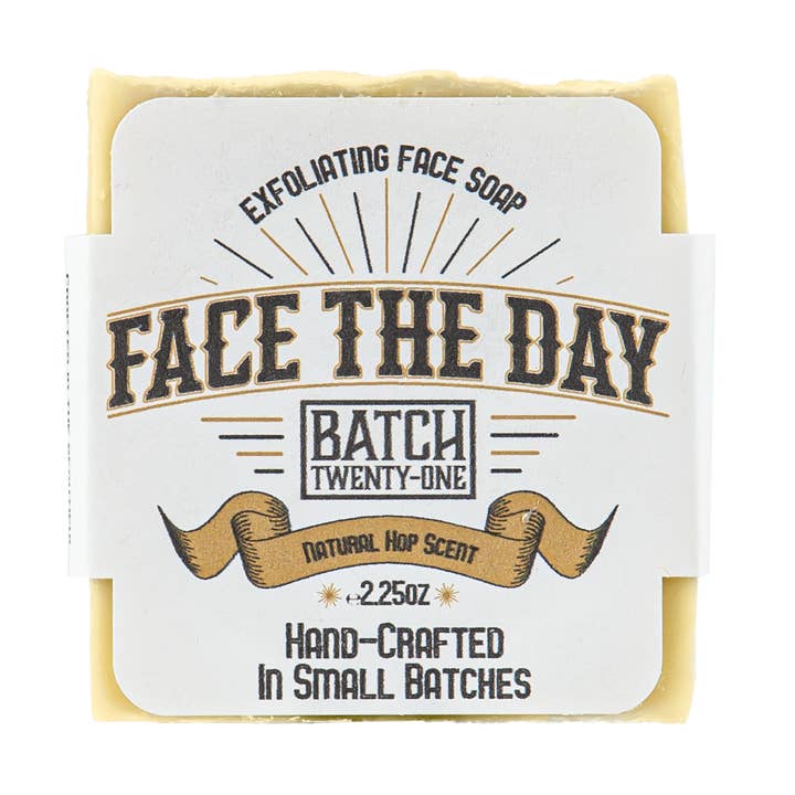 Face The Day - Natural Hop Scent - Facial Soap for wholesale by Batch Twenty-one