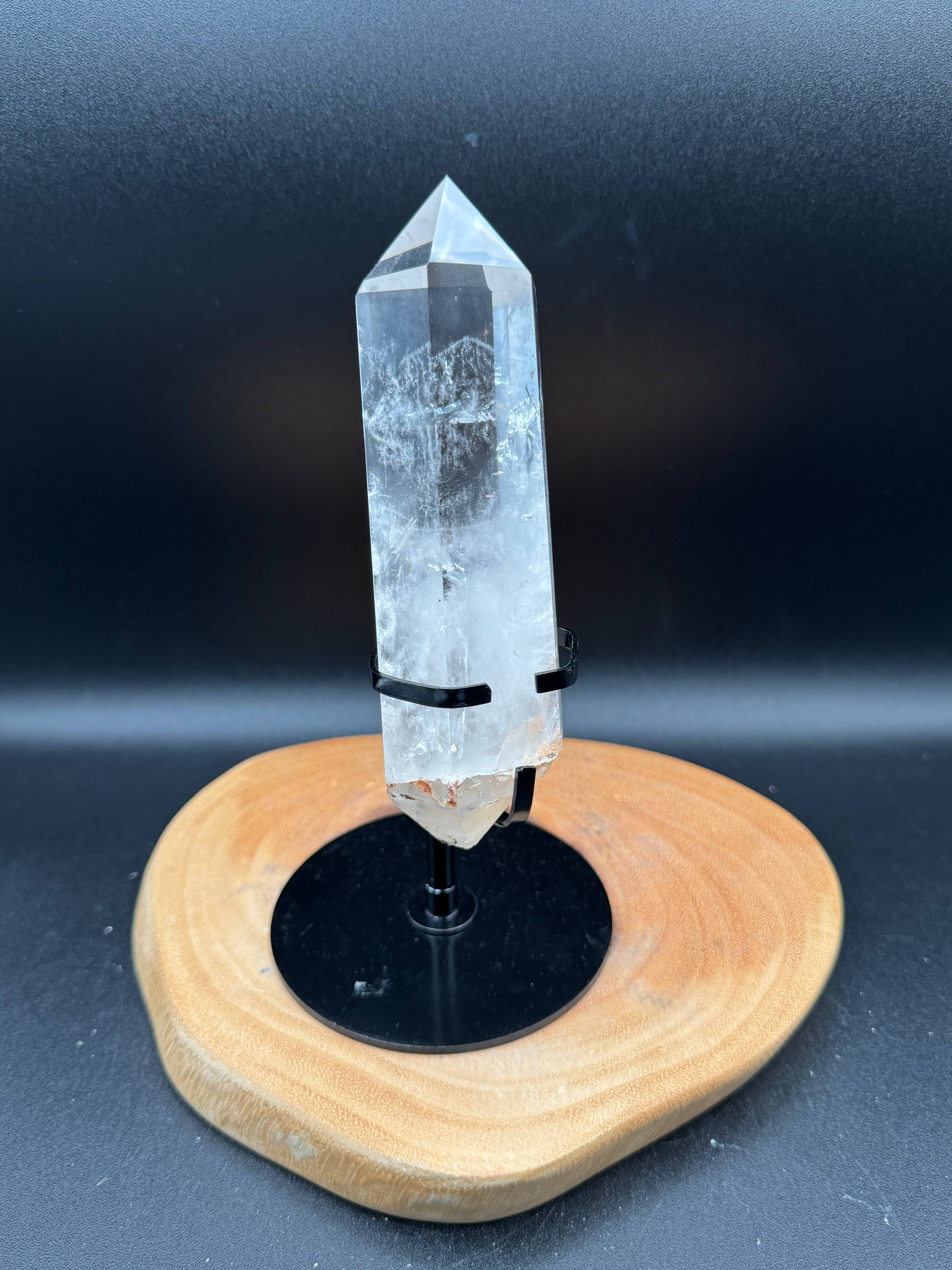 The 7 Directions - Wholesale Spiritual Stone/Crystal - Unique quartz phantom DT on custom stand H2851