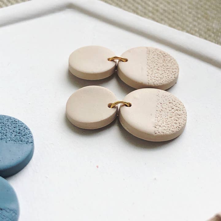Courage & Calling - Wholesale Dangle Earrings - Petite Textured Circle Dangles