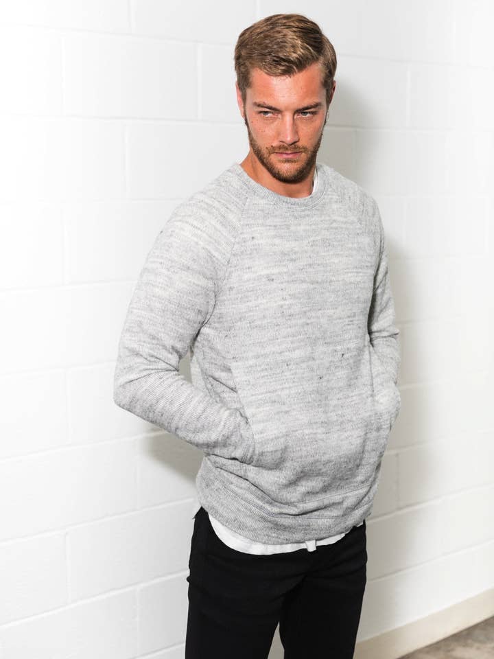 Mika Jaymes - Wholesale Sweatshirt – Men's - Men's Soft Knit Melange Kangaroo Pocket Pullover Sweater19