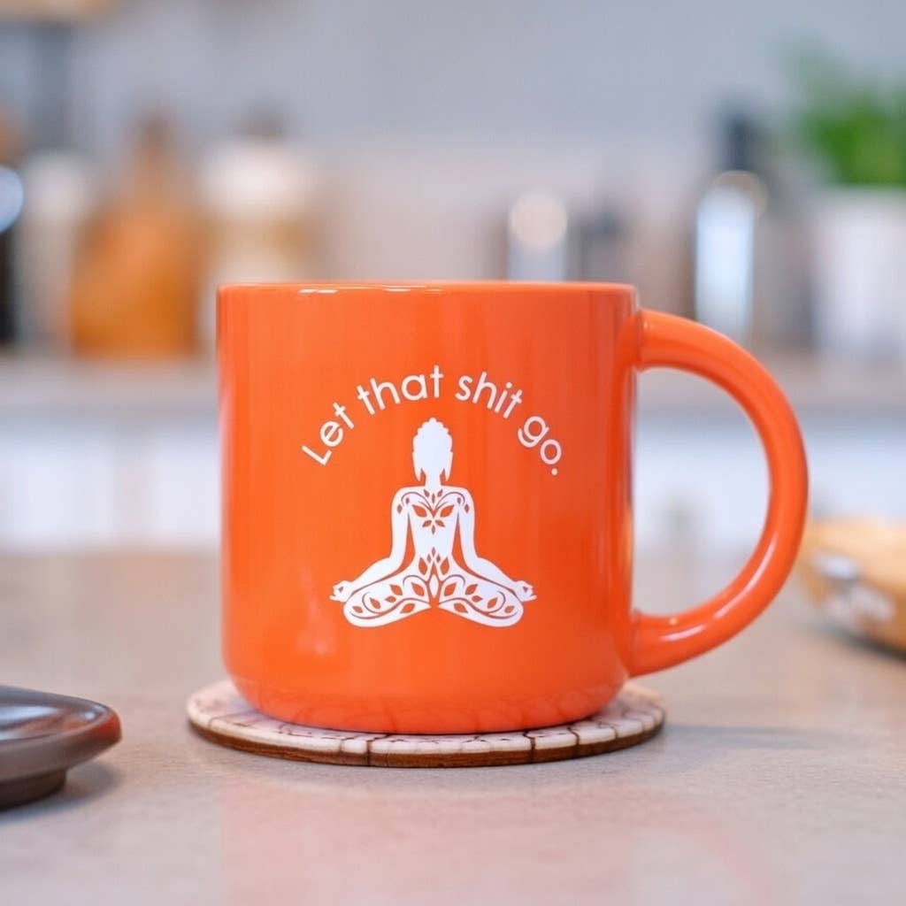 Meriwether - Wholesale Coffee Mug - Let that shit go... Ceramic Mug. Case Pack of 121