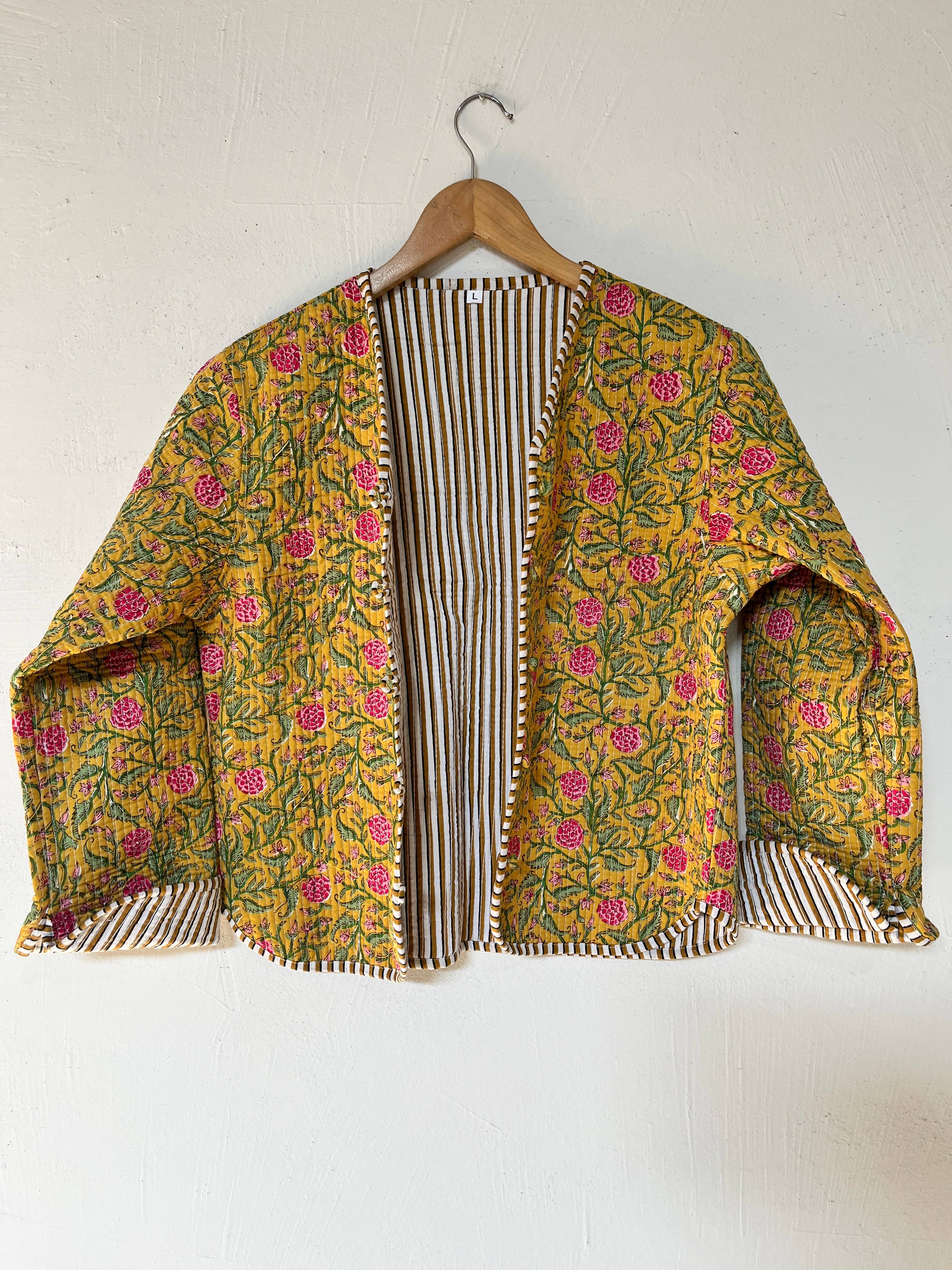 Ayras World – Engroshandel Jakke - Dame – Floraluxe vendbar vatteret bomuldsjakke5