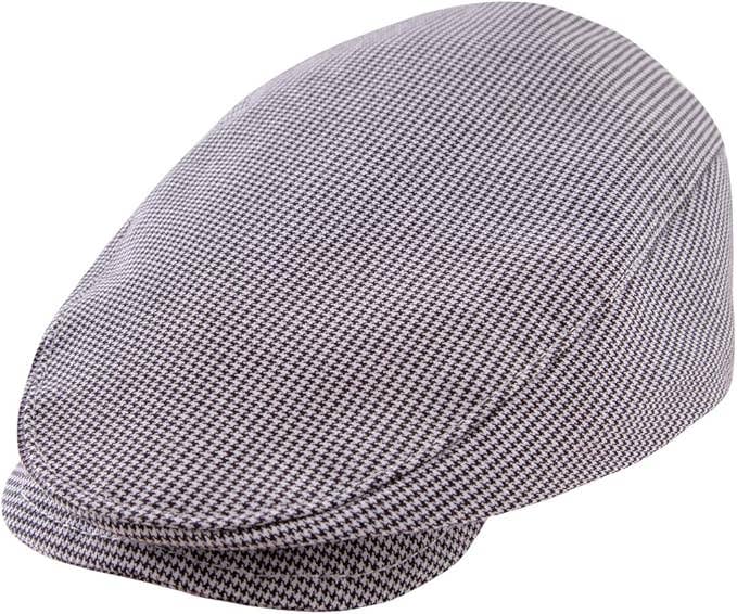 Fennco Styles - Wholesale Kids Hat - Kids - Black Herringbone Cotton Toddler Flat Cap – Two Ways to Wear0