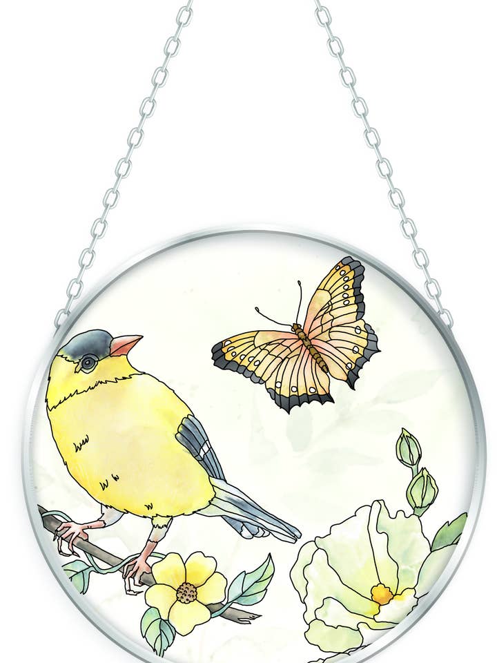 Sunshine Garden Sq 2 - 4,5" Círculo Médio de Vidro Apanhador de Sol por atacado de Bridgeton Hall