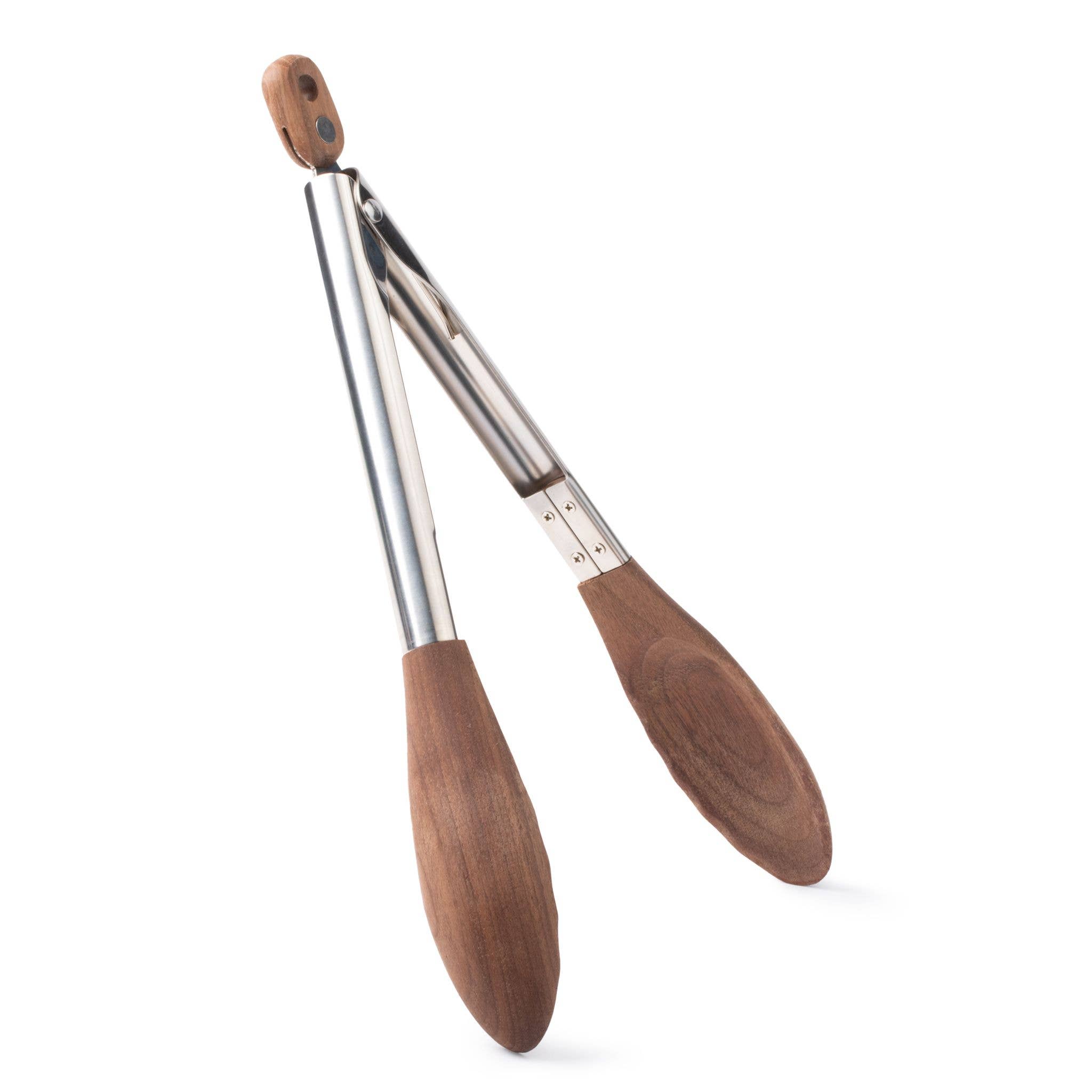Salt & York – wholesale Kitchen tong – Walnut and Stainless Steel Tongs12