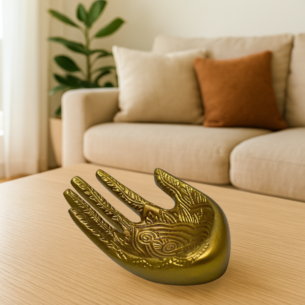 Original Source - Wholesale Jewelry Dish - Henna Pattern Hand Catch-All Curio Dish1