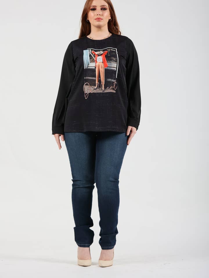 CALÇAS DE GANGA C/ELÁSTICO BOLSOS FALSOS por atacado de Oltretempo