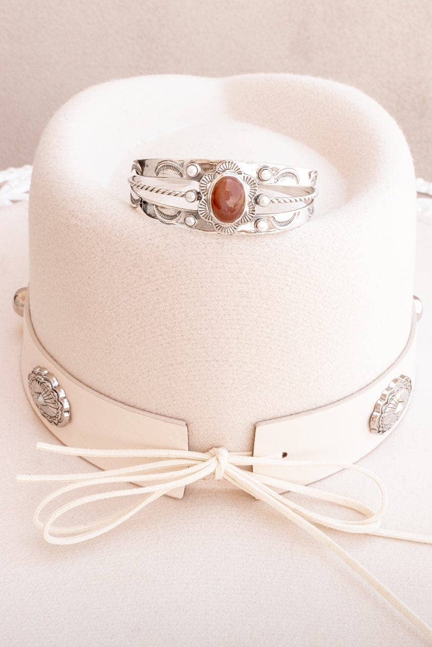 Krush Kandy - Vente Bracelet manchette - Bracelet Manchette en Argent Sterling Stagecoach avec Pierre2