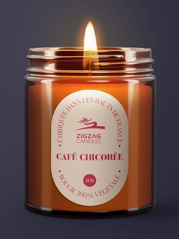 CHICORY COFFEE VEGETABLE CANDLE IN APOTHECARY JAR for wholesale by Zigzag Island