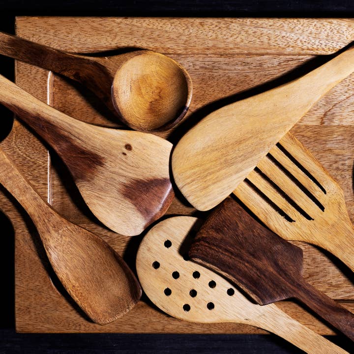 Wooden Cooking Spoon Set for wholesale by Kudrati LLC