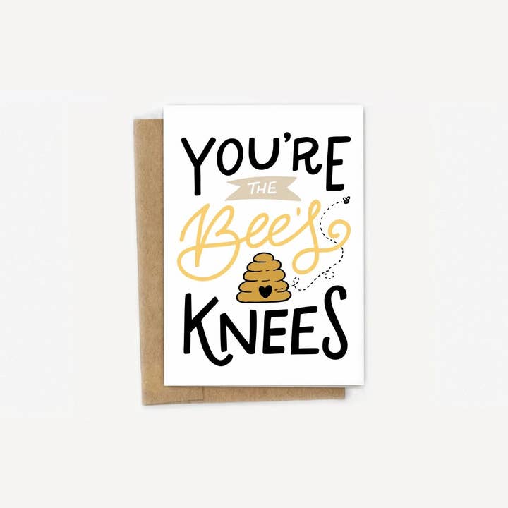 A Fink & Ink – Großhandel Liebeskarte – Du bist die Bienen-Knie-Karte