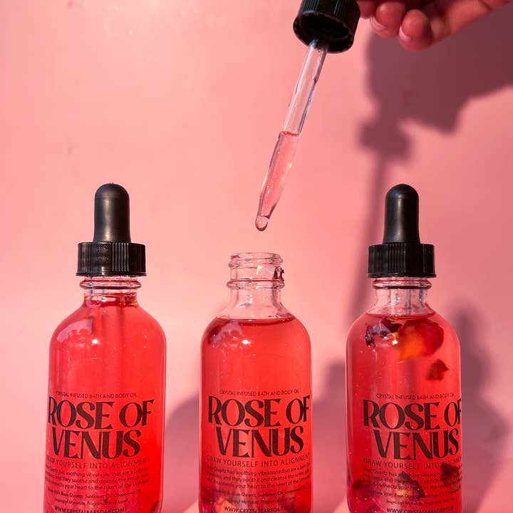Rose Of Venus - 2 oz Bath & Body Oil (Crystal-Infused) and other Purchase Wholesale fruition. Free Returns & Net 60 Terms on Faire trending on Faire.