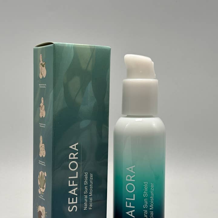 Naturlig solskydd ansiktsfuktighetskräm: Jämförbar med SPF 30 för wholesale av Seaflora Skincare