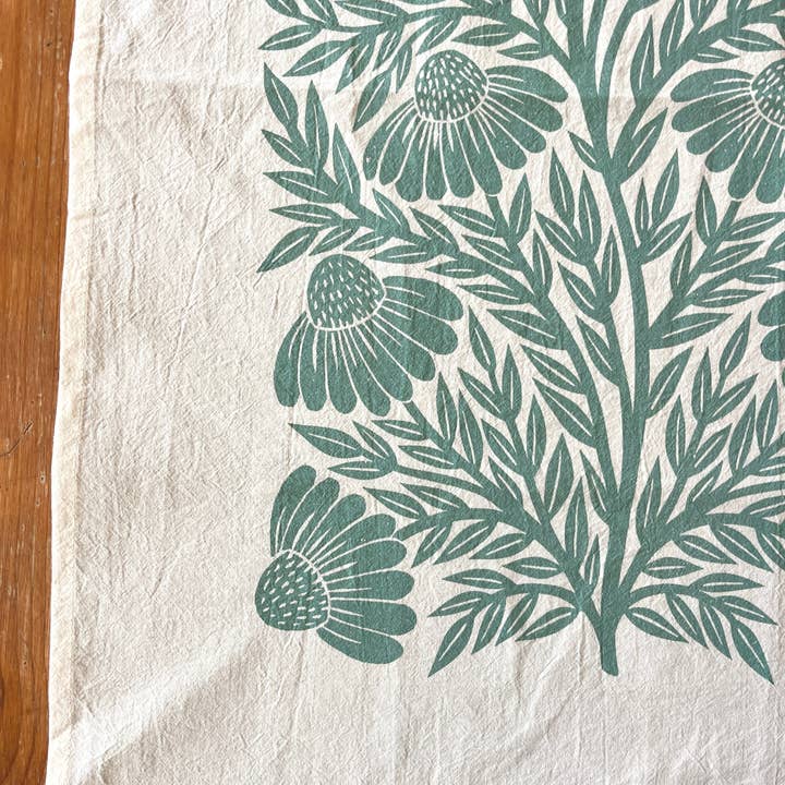 Katharine Watson - Wholesale Tea Towel - Echinacea Tea Towel