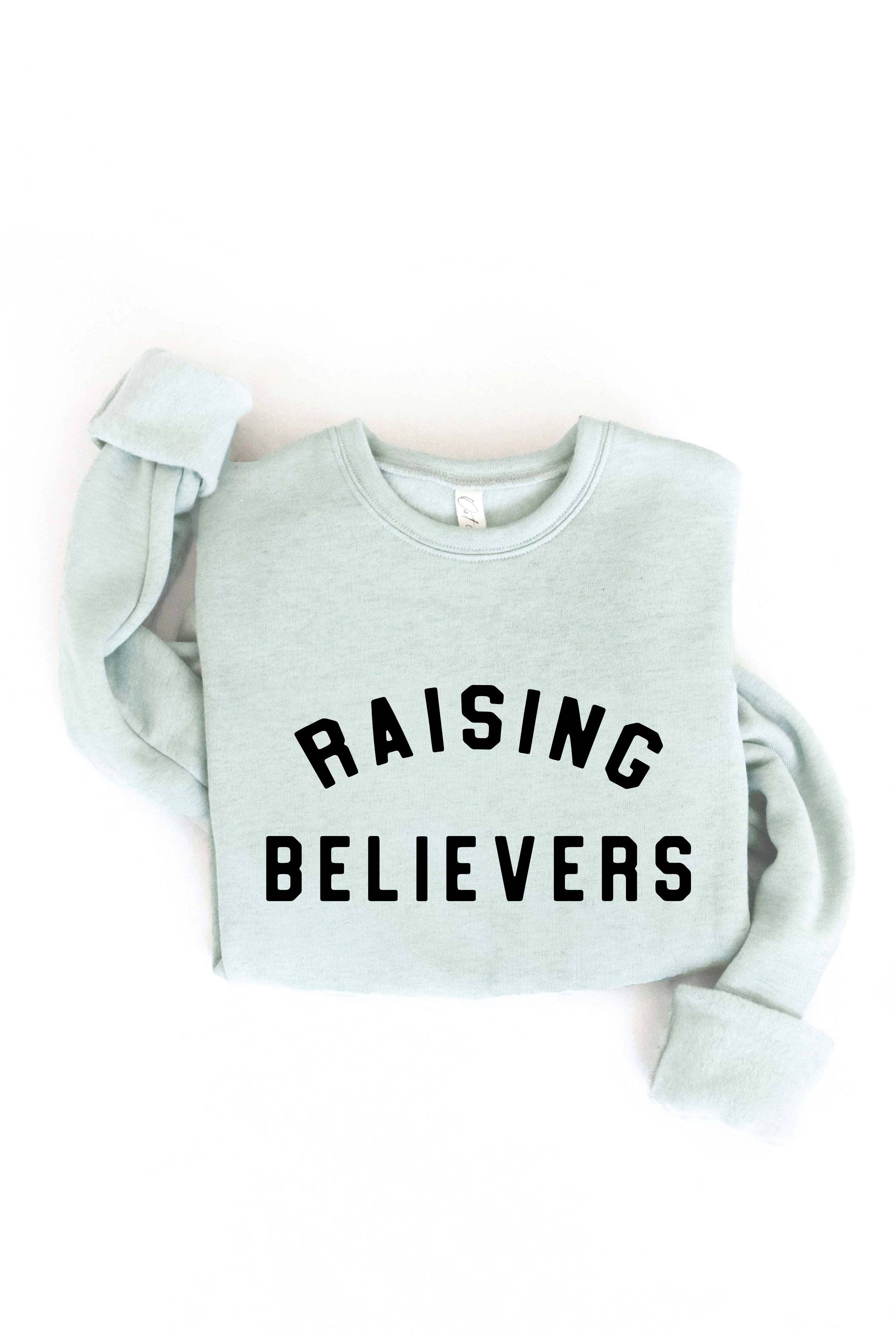 OAT COLLECTIVE - Wholesale Graphic Sweatshirt - Women's - RAISING BELIEVERS Graphic Sweatshirt - Fleece Pullover6