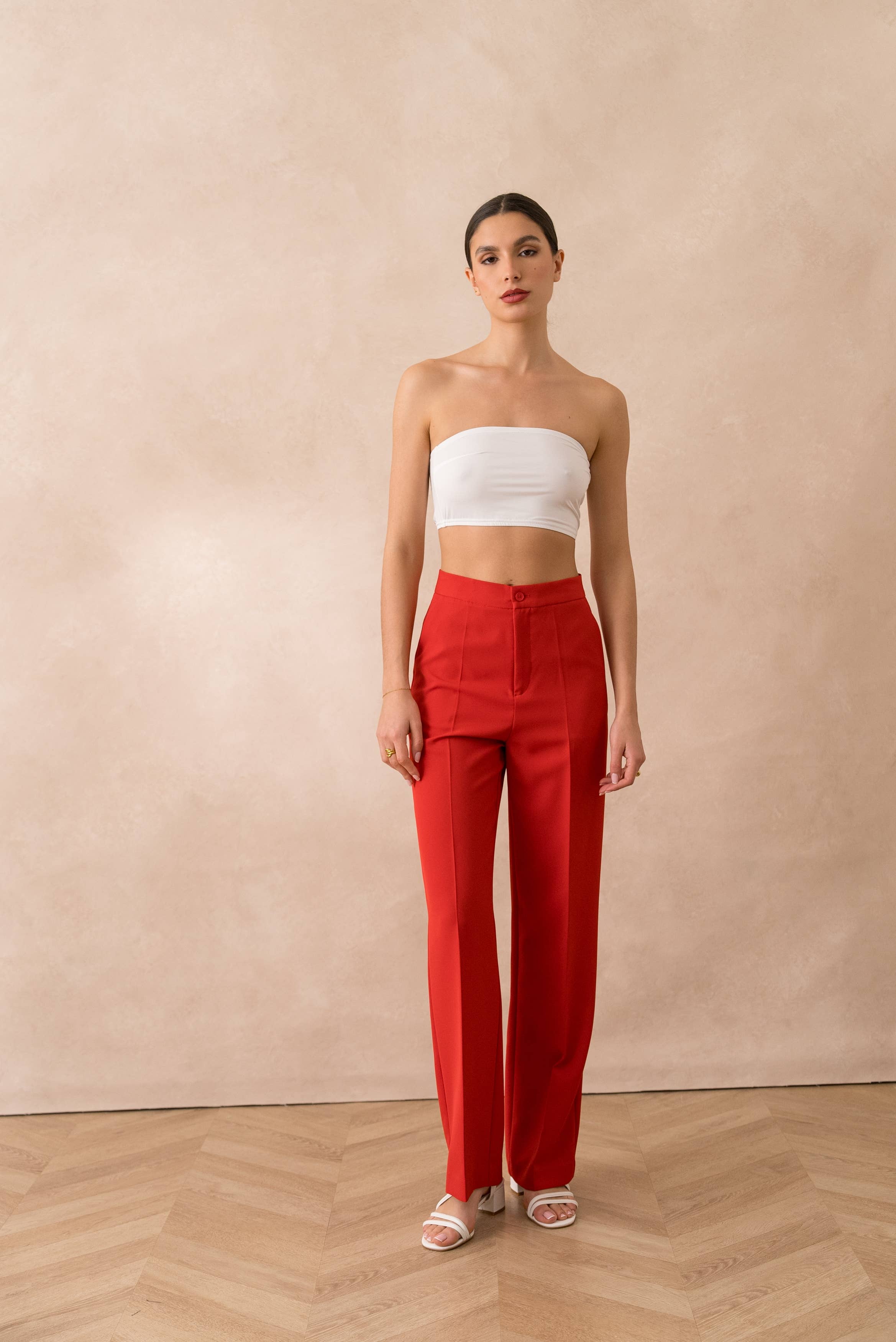 Attentif Paris - Wholesale Pants - Women's - [Signature] Long straight-cut pants35