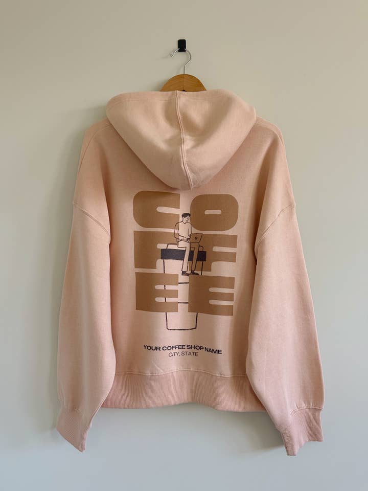 Café - C-A-F-É - Hoodie por atacado de Relic96